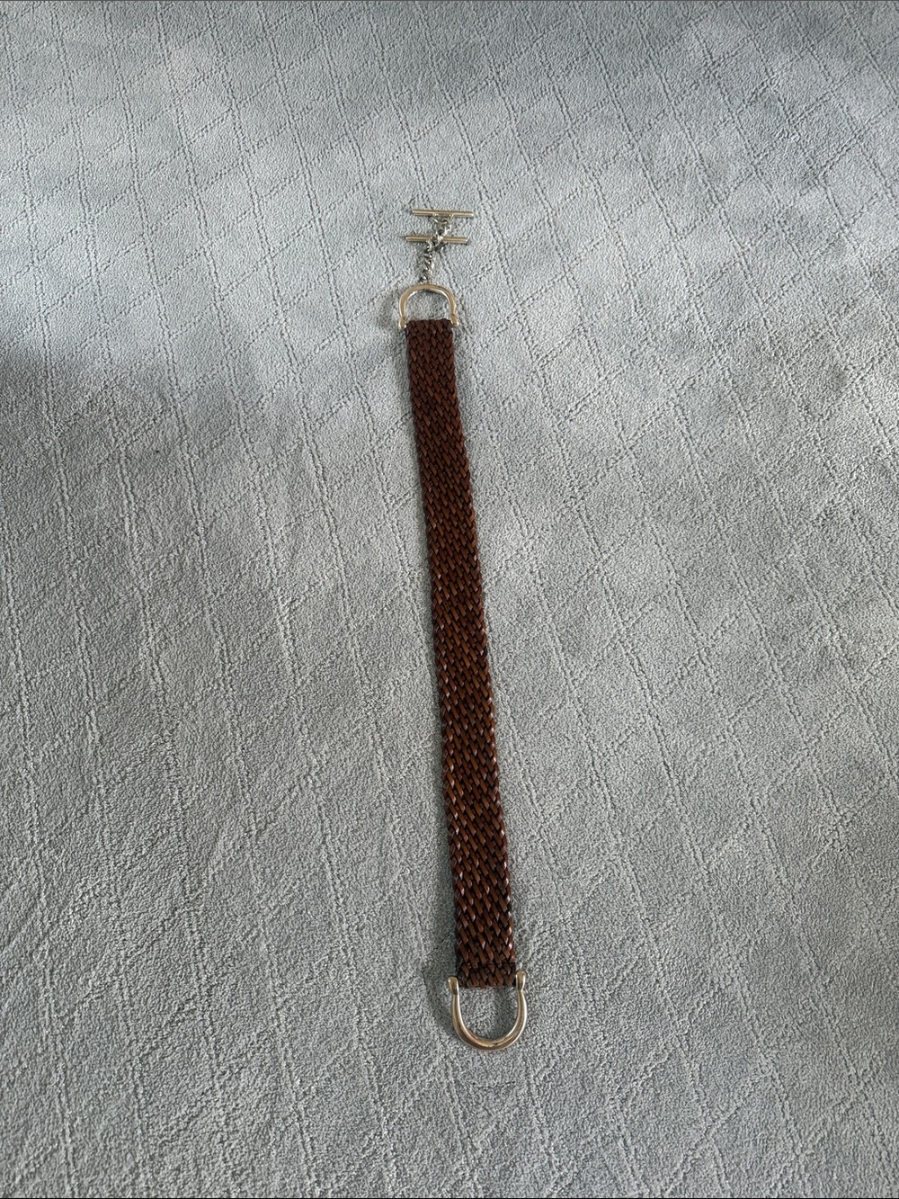 Braided brown belt